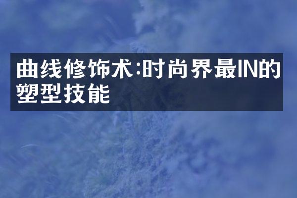 曲线修饰术:时尚界最IN的塑型技能