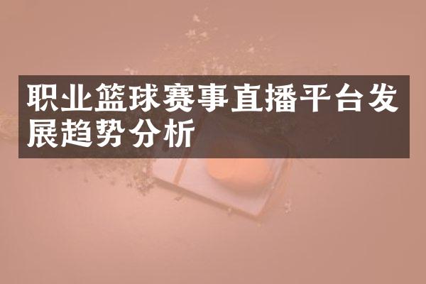 职业篮球赛事直播平台发展趋势分析