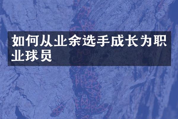 如何从业余选手成长为职业球员