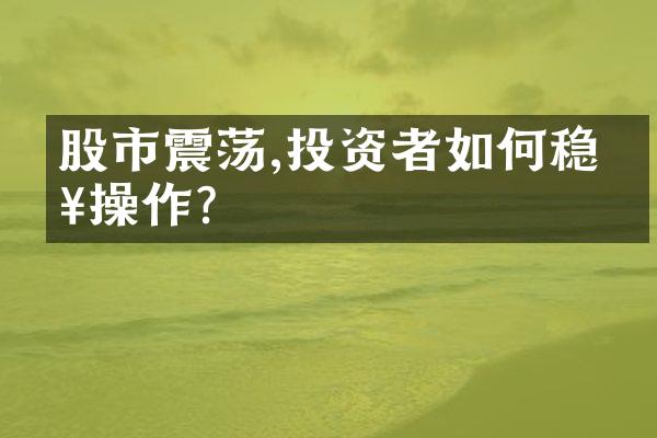 股市震荡,投资者如何稳健操作?