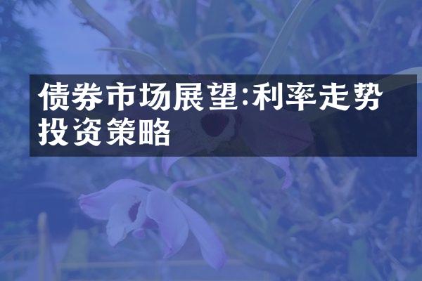 债券市场展望:利率走势与投资策略