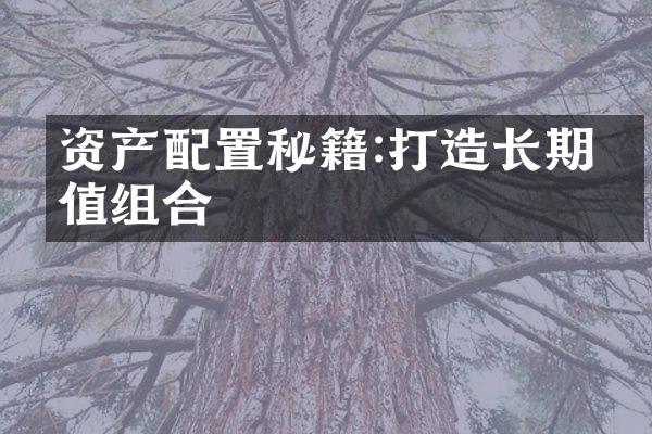 资产配置秘籍:打造长期增值组合