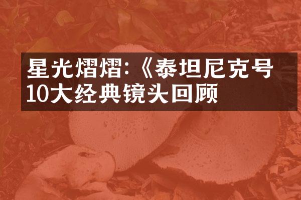 星光熠熠:《泰坦尼克号》10大经典镜头回顾