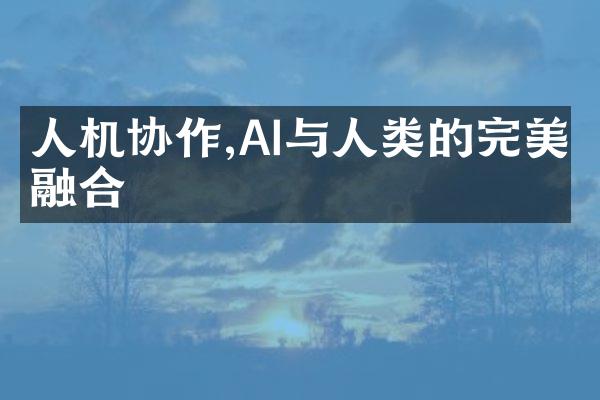 人机协作,AI与人类的完美融合