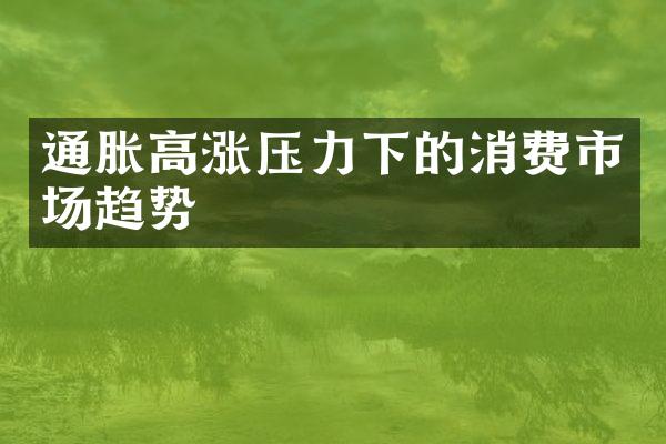 通胀高涨压力下的消费市场趋势