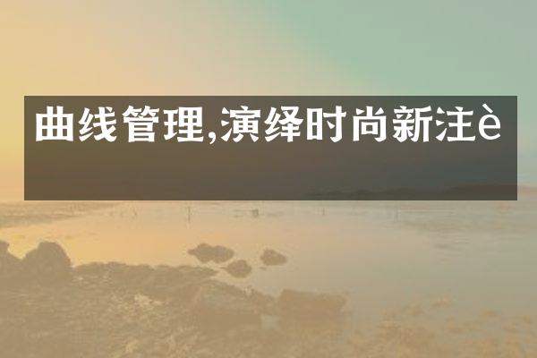 曲线管理,演绎时尚新注脚