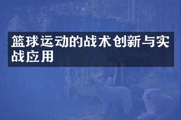 篮球运动的战术创新与实战应用