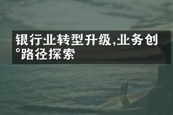 银行业转型升级,业务创新路径探索