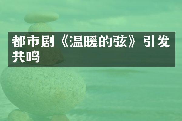 都市剧《温暖的弦》引发共鸣