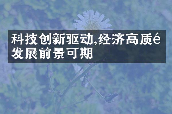 科技创新驱动,经济高质量发展前景可期