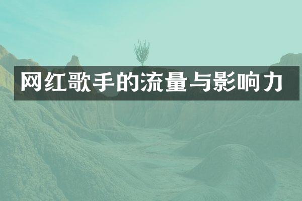 网红歌手的流量与影响力