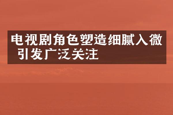 电视剧角色塑造细腻入微 引发广泛关注