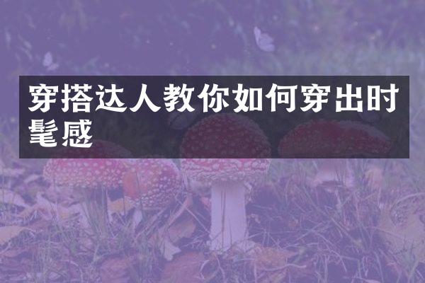 穿搭达人教你如何穿出时髦感