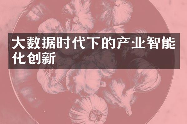 大数据时代下的产业智能化创新