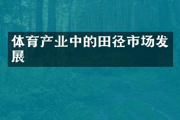 体育产业中的田径市场发展