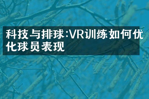 科技与排球:VR训练如何优化球员表现