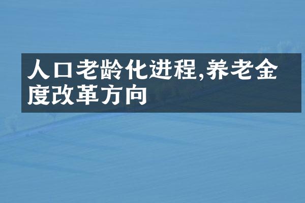 人口老龄化进程,养老金制度改革方向