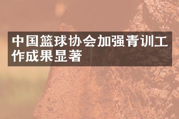 中国篮球协会加强青训工作成果显著