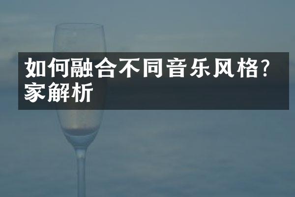 如何融合不同音乐风格?专家解析