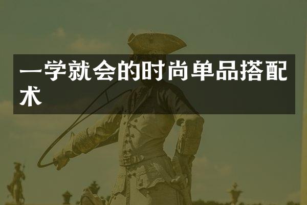 一学就会的时尚单品搭配术