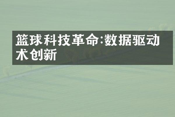 篮球科技:数据驱动战术创新