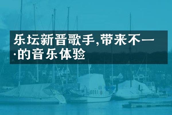 乐坛新晋歌手,带来不一样的音乐体验