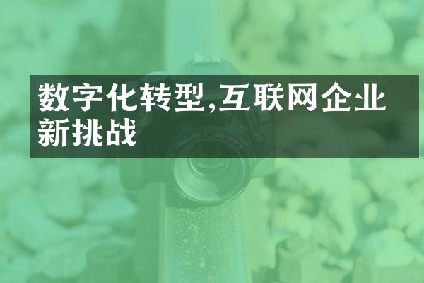 数字化转型,互联网企业的新挑战