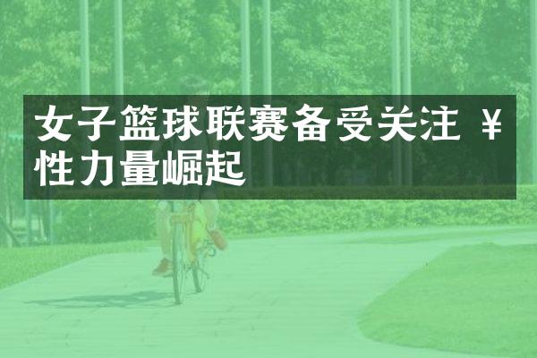 女子篮球联赛备受关注 女性力量崛起