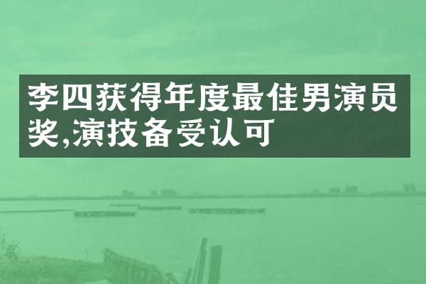 李四获得年度最佳男演员奖,演技备受认可