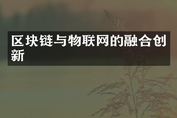 区块链与物联网的融合创新