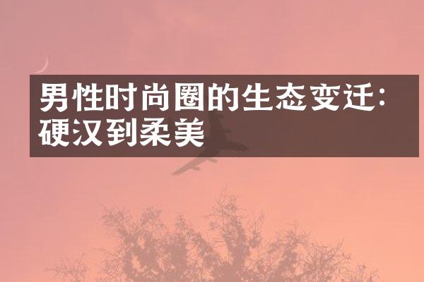 男性时尚圈的生态变迁:从硬汉到柔美