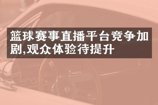 篮球赛事直播平台竞争加剧,观众体验待提升