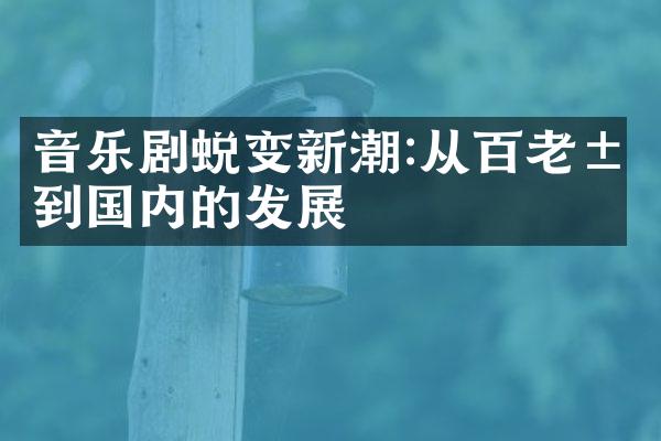 音乐剧蜕变新潮:从百老汇到国内的发展