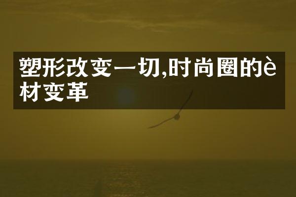 塑形改变一切,时尚圈的身材变革