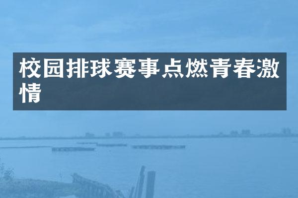 校园排球赛事点燃青春激情