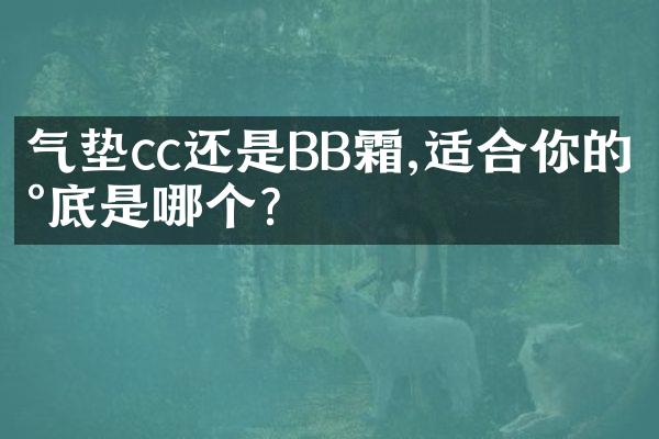 气垫cc还是BB霜,适合你的到底是哪个?