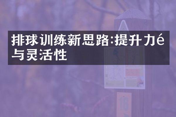 排球训练新思路:提升力量与灵活性