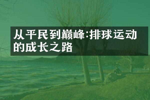 从平民到巅峰:排球运动员的成长之路