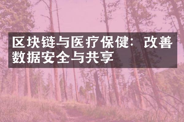 区块链与医疗保健：改善数据安全与共享