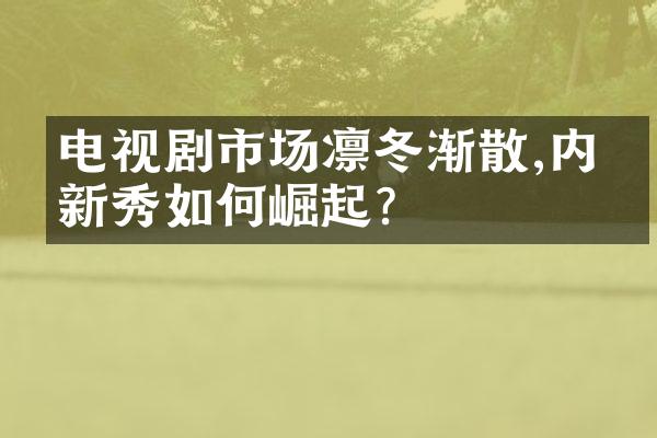 电视剧市场凛冬渐散,内容新秀如何崛起?