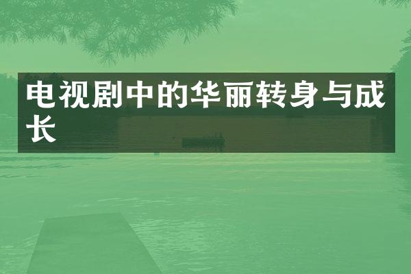 电视剧中的华丽转身与成长