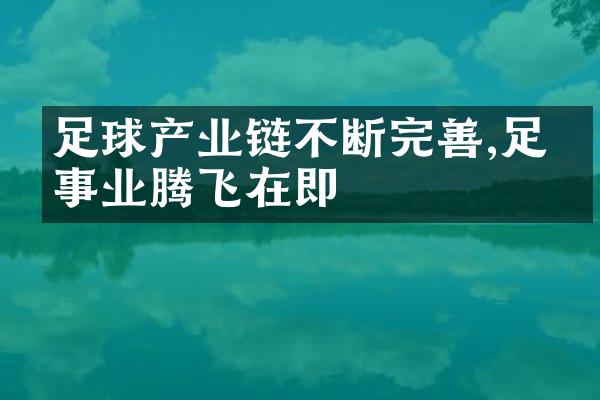 足球产业链不断完善,足球事业腾飞在即