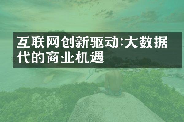 互联网创新驱动:大数据时代的商业机遇