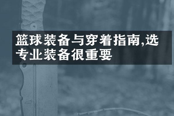 篮球装备与穿着指南,选择专业装备很重要