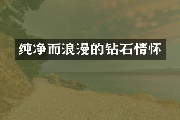 纯净而浪漫的钻石情怀