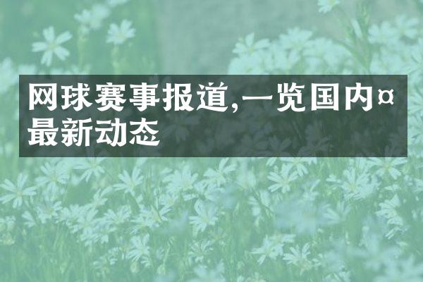 网球赛事报道,一览国内外最新动态