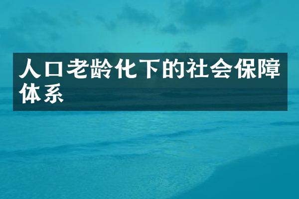 人口老龄化下的社会保障体系