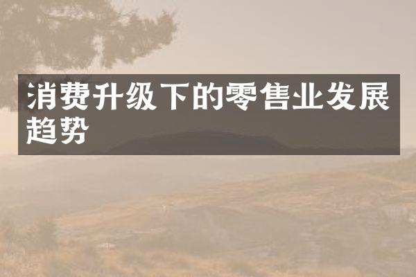 消费升级下的零售业发展趋势