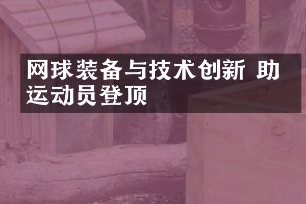 网球装备与技术创新 助力运动员登顶