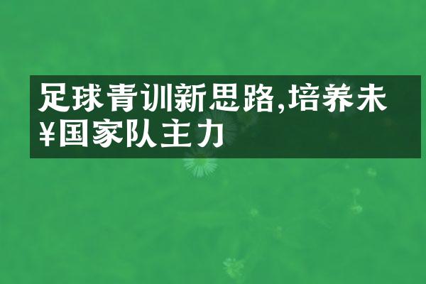 足球青训新思路,培养未来国家队主力